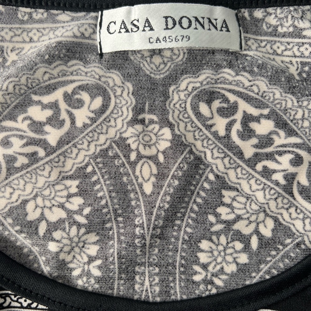 Black and White Paisley Blouse - Picture 10 of 10